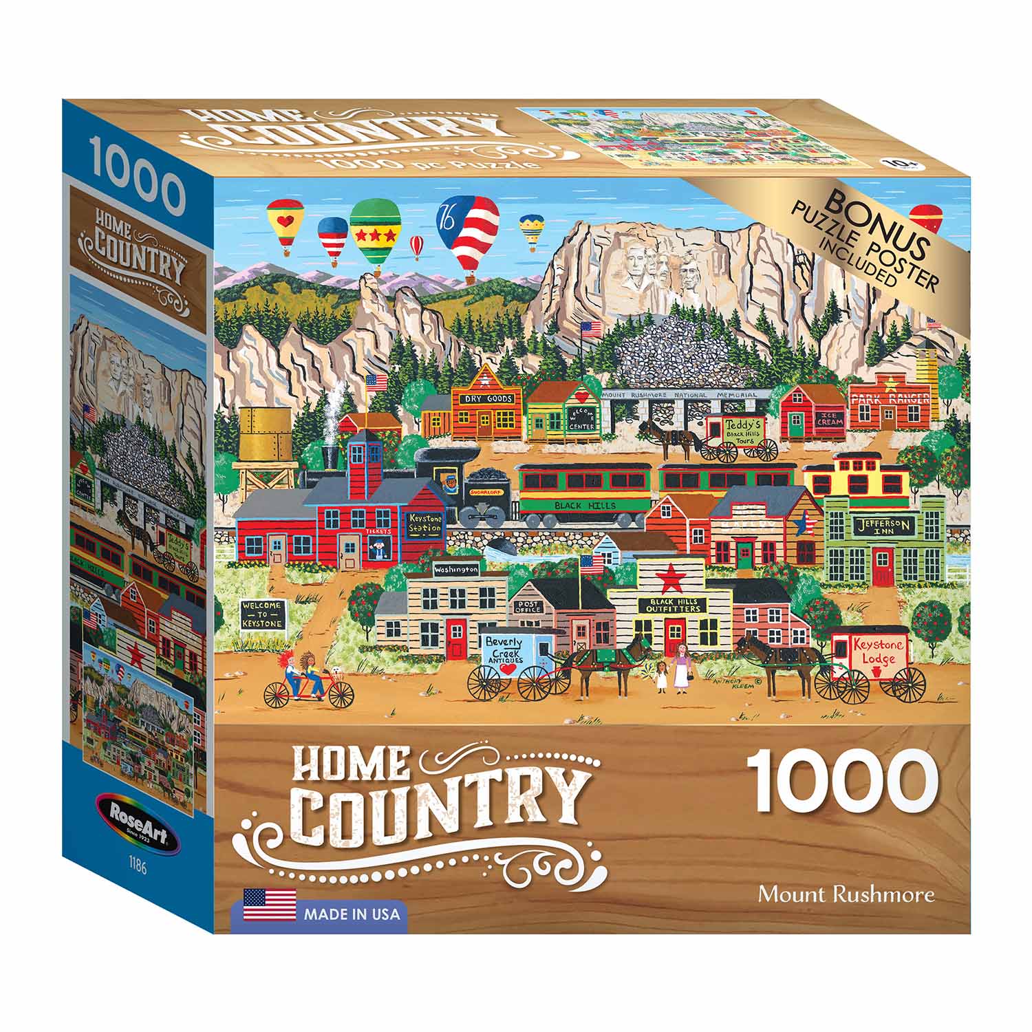 Home Country - Mount Rushmore, 1000 Pieces, RoseArt | Puzzle Warehouse