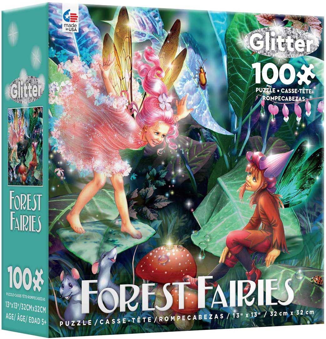 Fairies With Elves And Mice (Glitter)