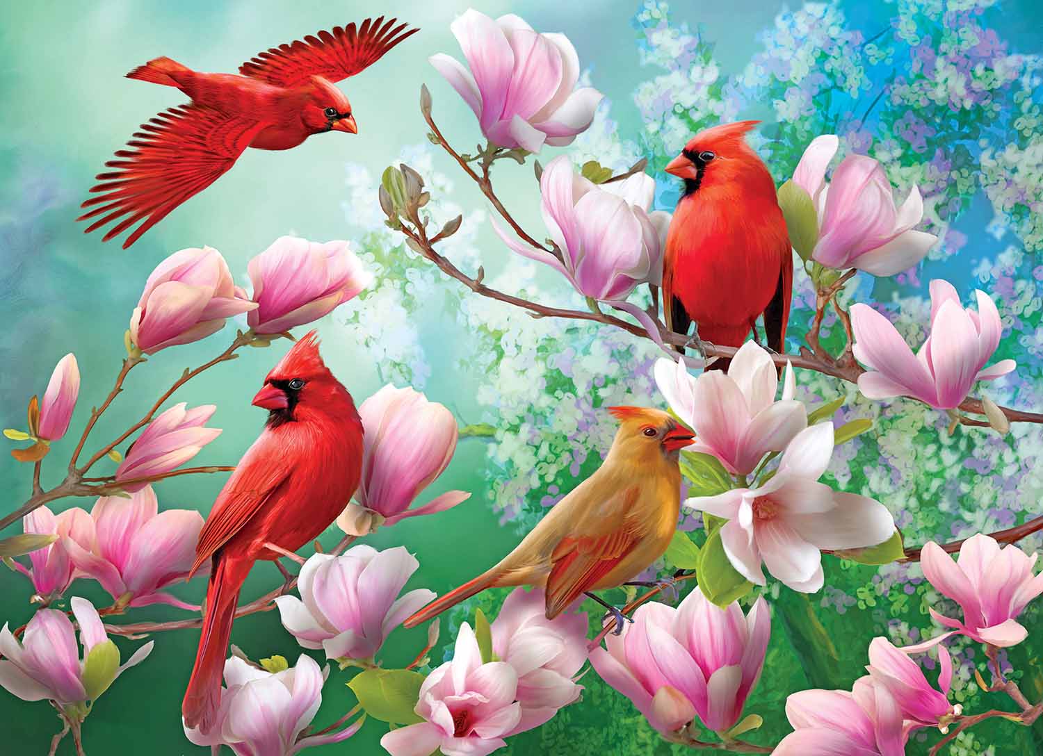 Puzzle Collector - 4 In1 - Songbirds, 500 Pieces, RoseArt | Puzzle ...