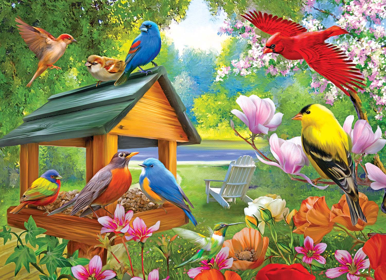 Puzzle Collector - 4 In1 - Songbirds, 500 Pieces, RoseArt | Puzzle ...