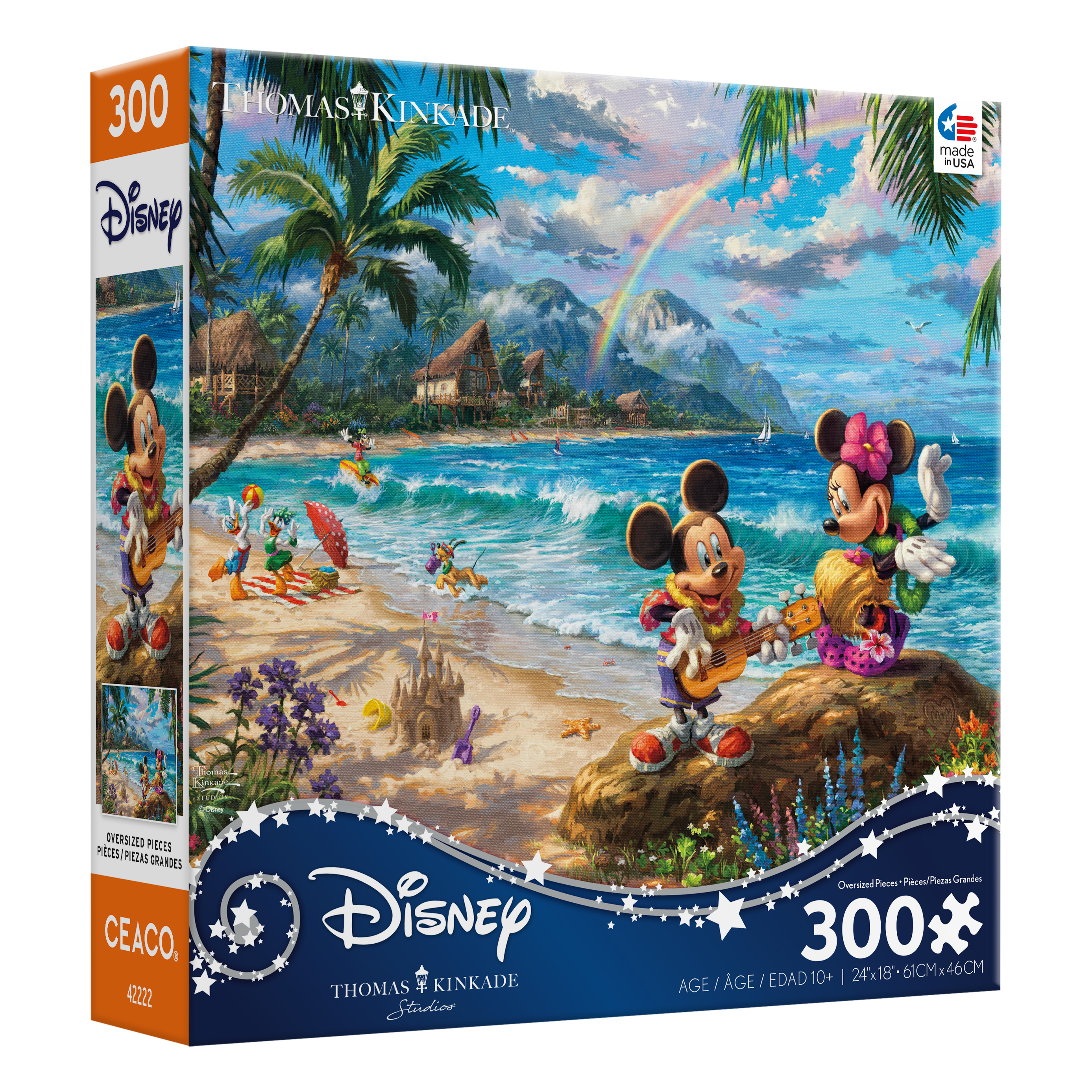Mickey and Minnie in Hawaii Oversized Puzzle