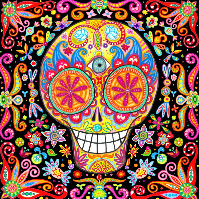 Momento Mori III (Sugar Skulls), 750 Pieces, Ceaco | Puzzle Warehouse