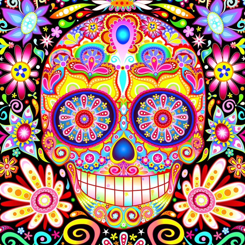 Jardin (Sugar Skulls), 750 Pieces, Ceaco | Puzzle Warehouse