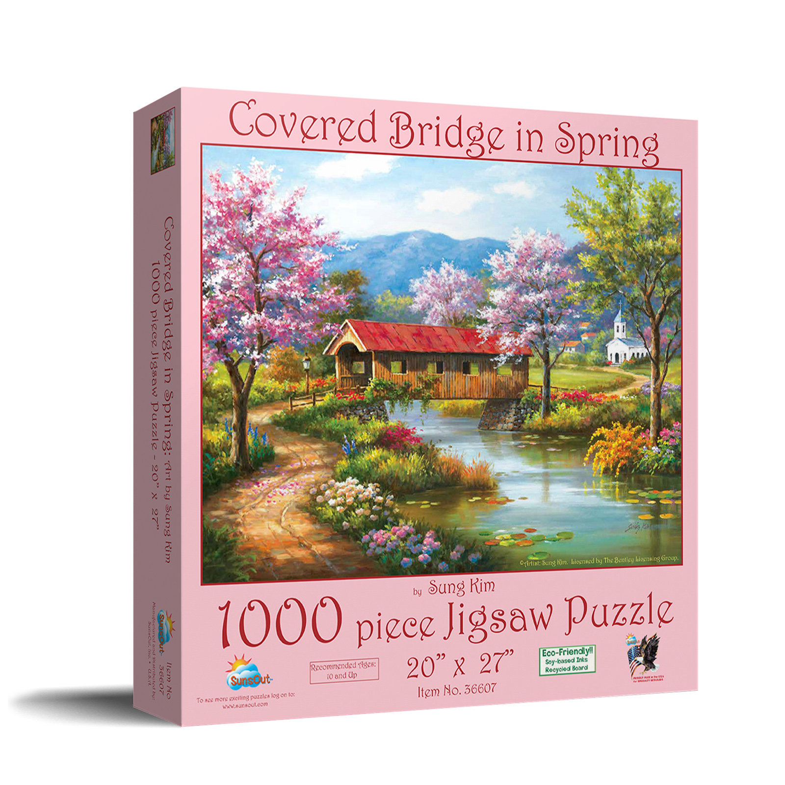 Covered Bridge In Spring