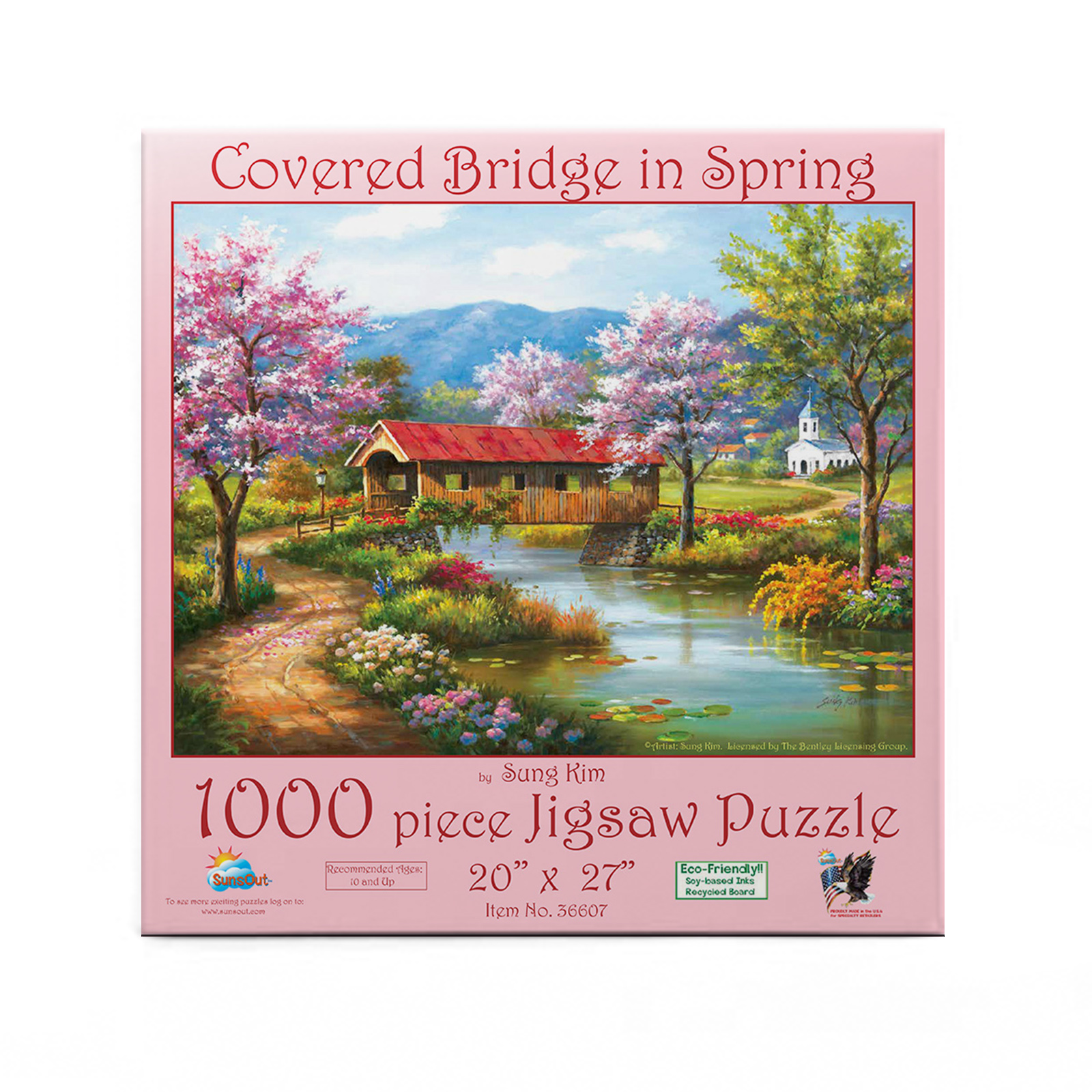 Covered Bridge In Spring