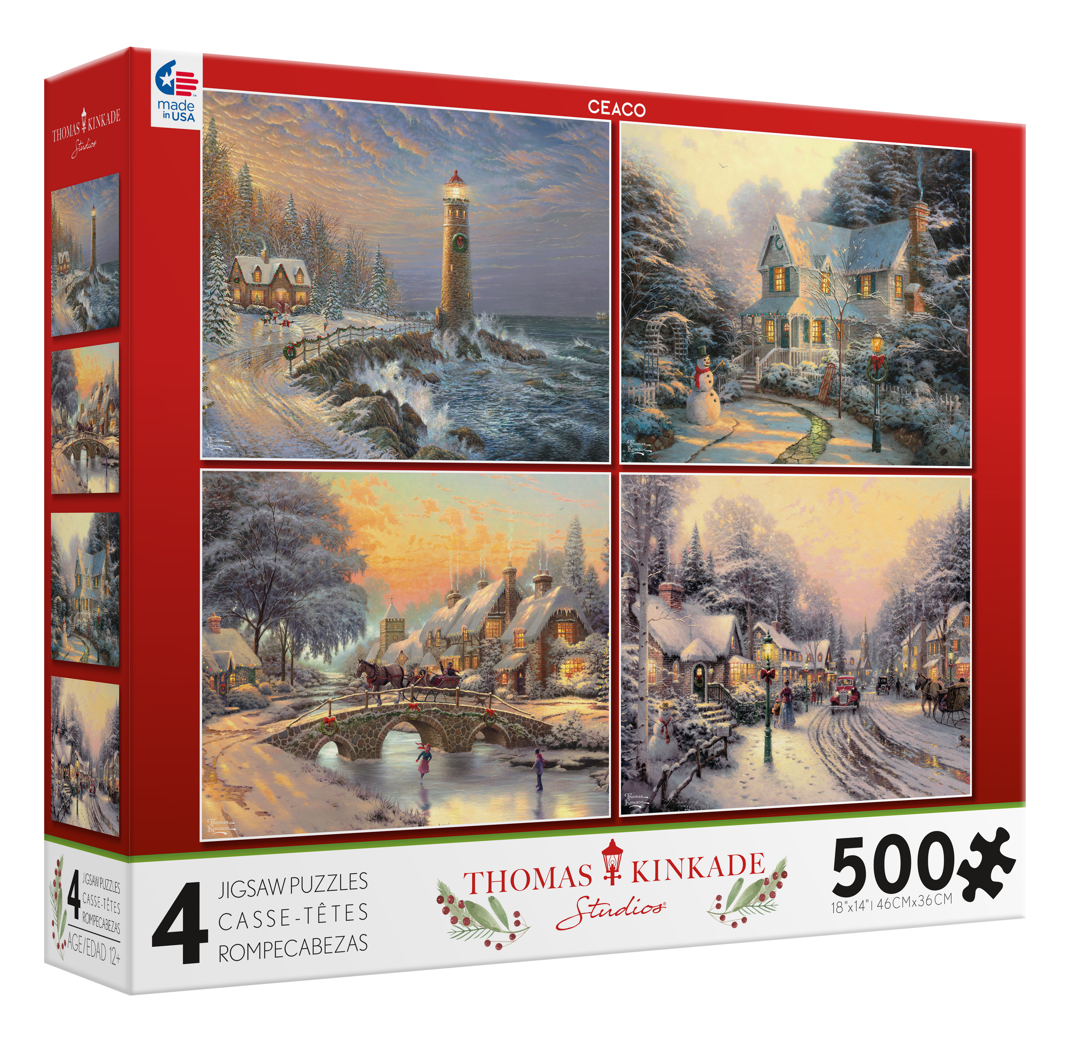Thomas Kinkade Holiday Collection 4 in 1 MultiPack