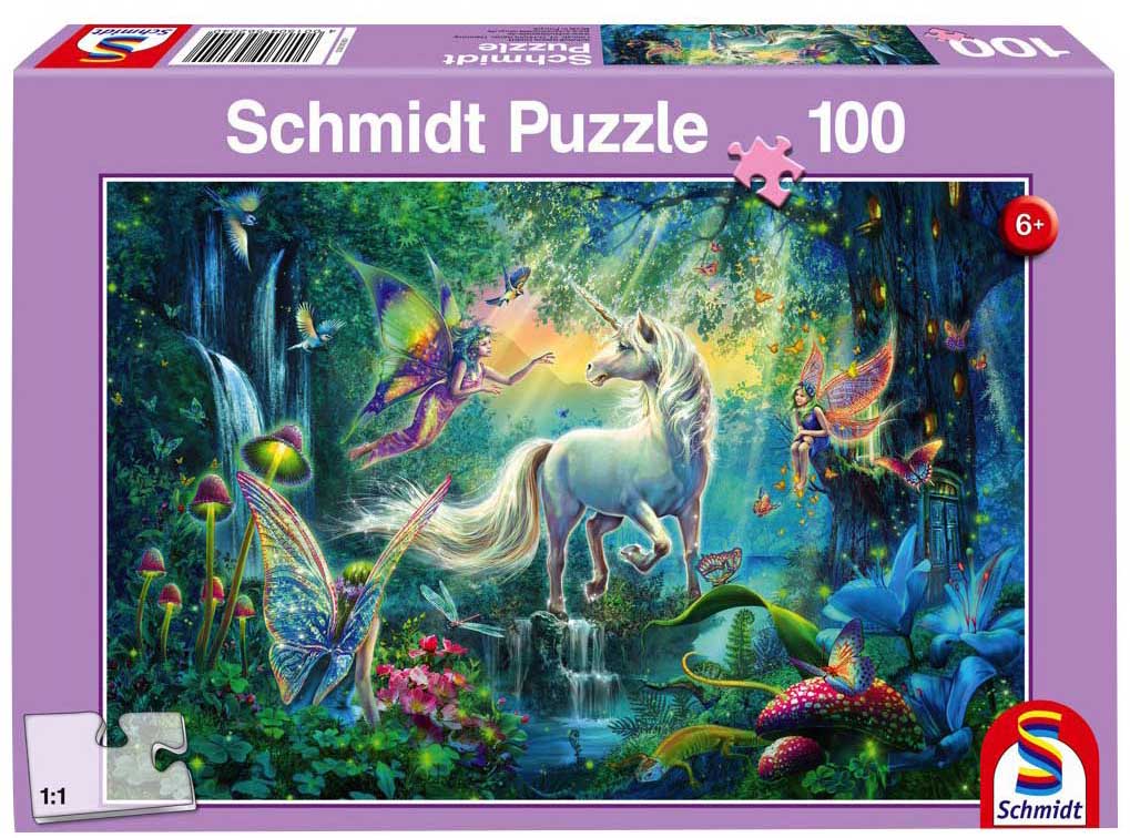 100 Teile Schmidt Spiele Kinder Puzzle Prinzessin der Einhörner 55565 