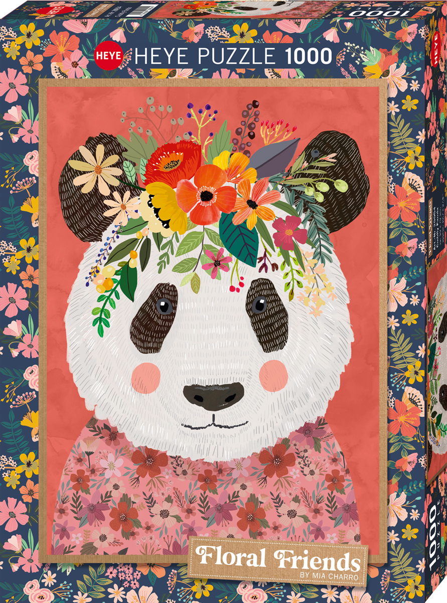 Cuddly Panda, Floral Friends