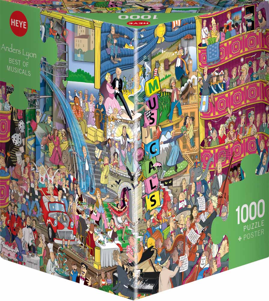 Best Of Musicals, 1000 Pieces, Heye | Puzzle Warehouse