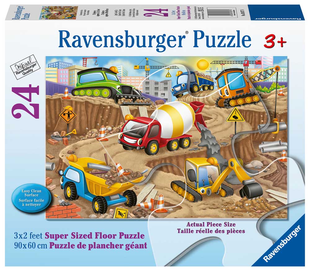 Construction Fun, 24 Pieces, Ravensburger | Puzzle Warehouse