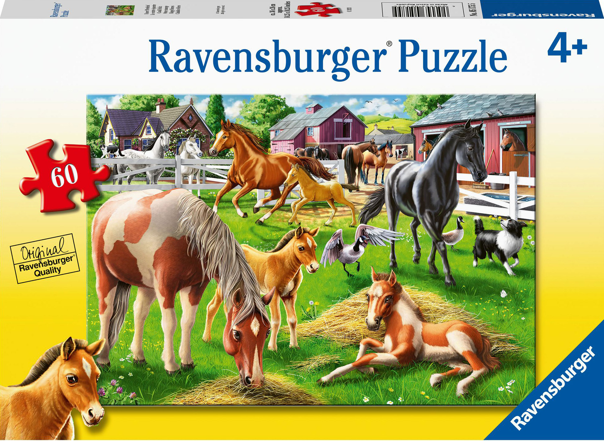 Happy Horses, 60 Pieces, Ravensburger | Puzzle Warehouse