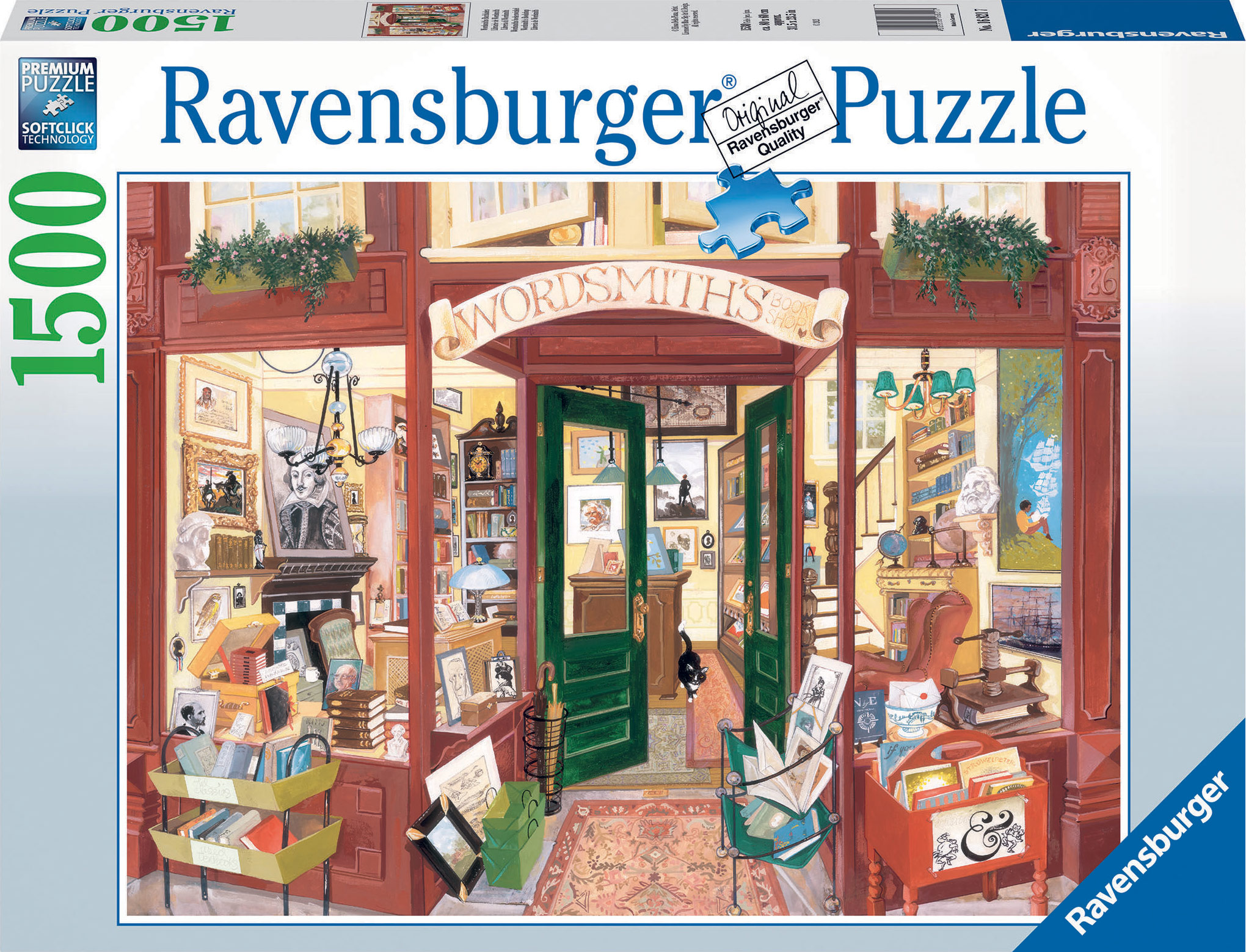 Wordsmith's Bookshop, 1500 Pieces, Ravensburger | Puzzle Warehouse