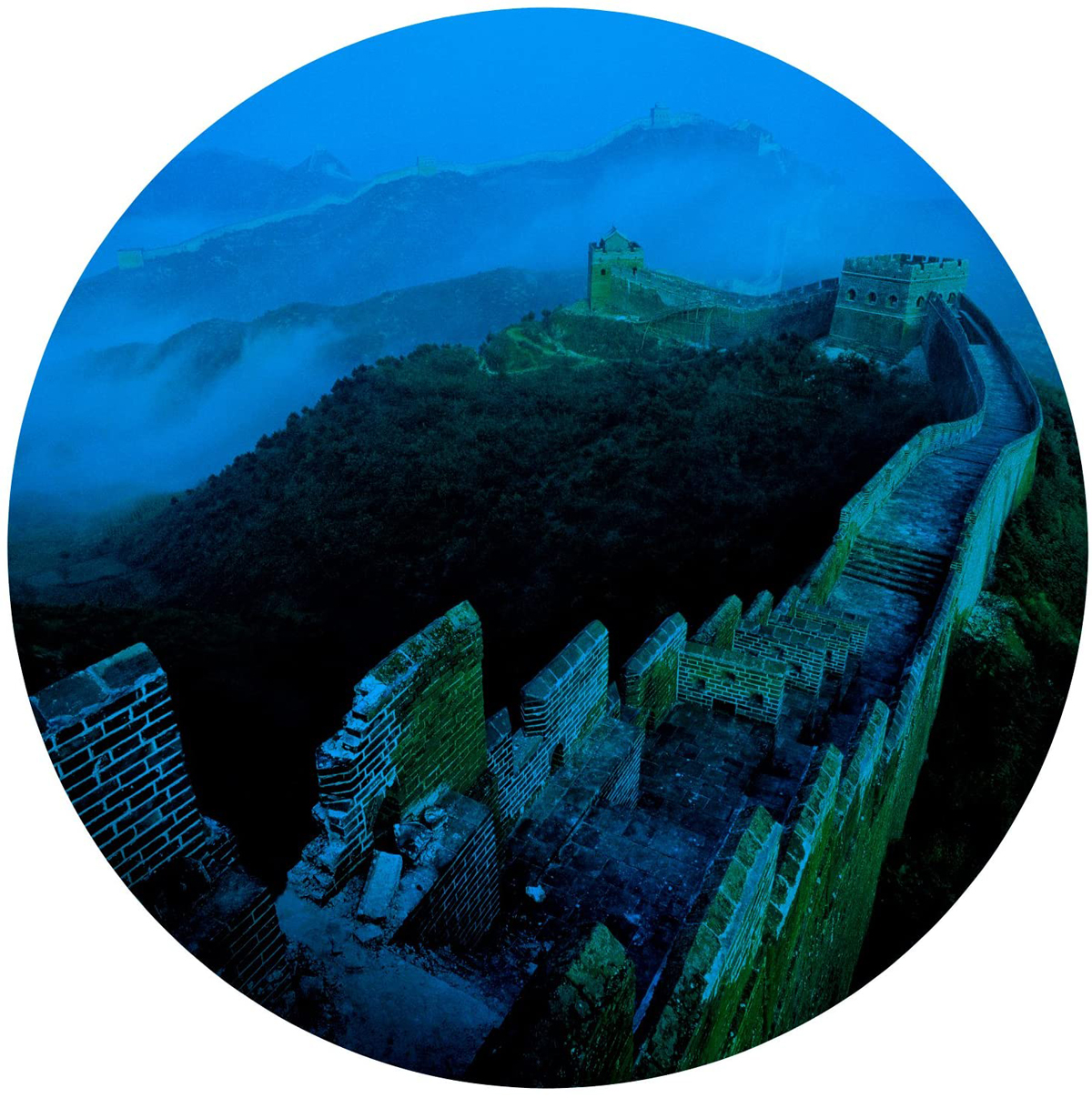 The Great Wall Of China Glow In The Dark Round Puzzle