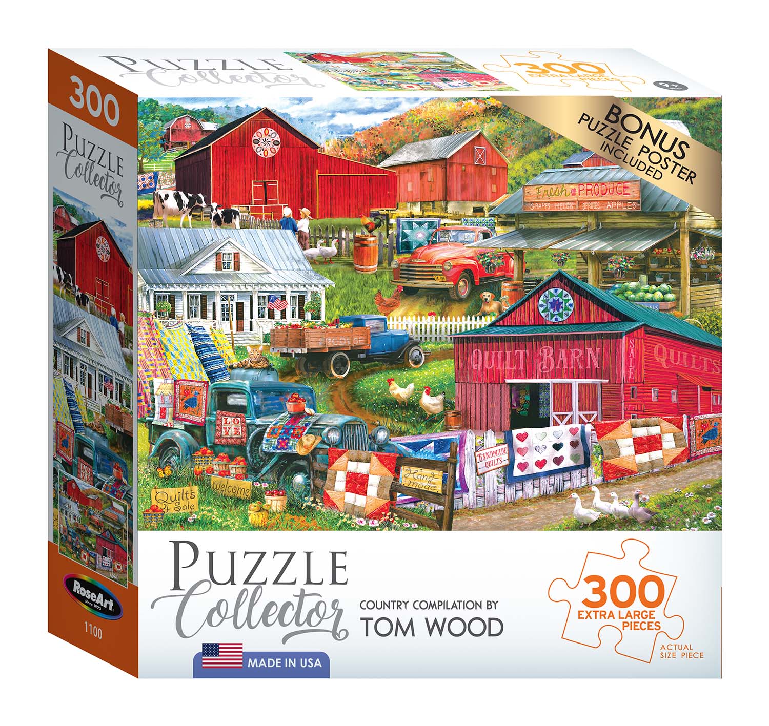 Country Compilation, 300 Pieces, RoseArt | Puzzle Warehouse