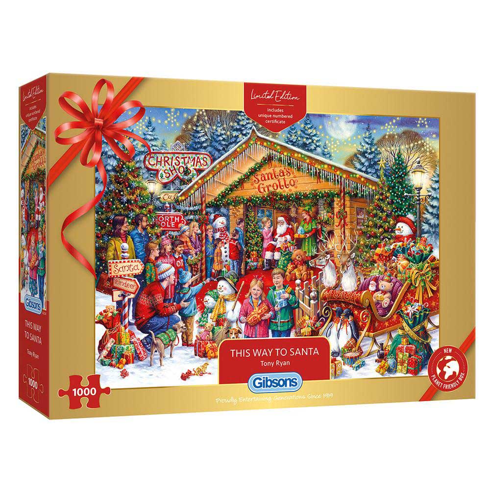 This Way to Santa, 1000 Pieces, Gibsons Puzzle Warehouse