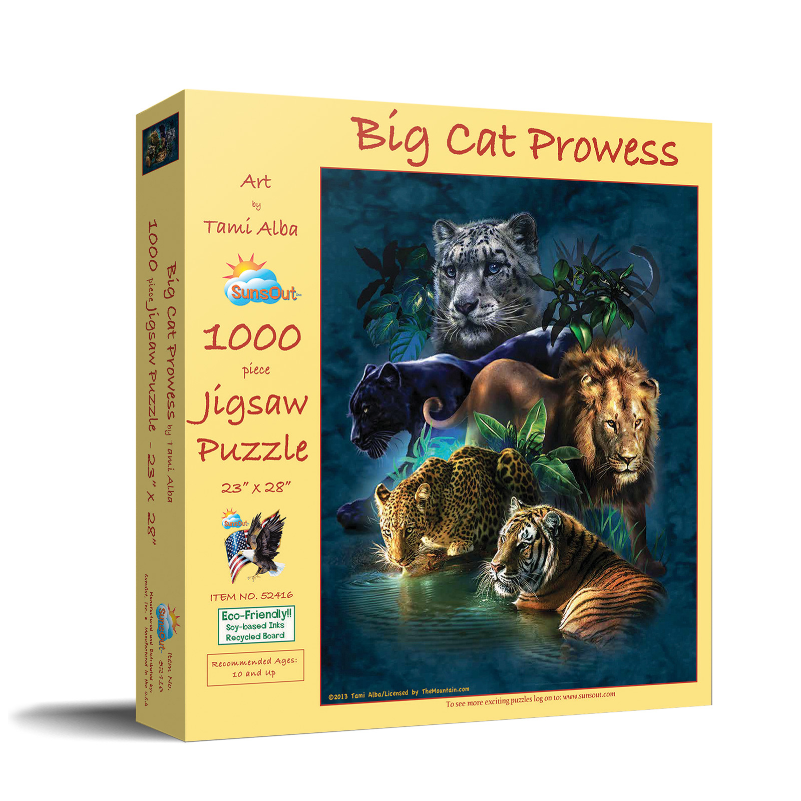 Big Cat Prowess, 1000 Pieces, SunsOut | Puzzle Warehouse