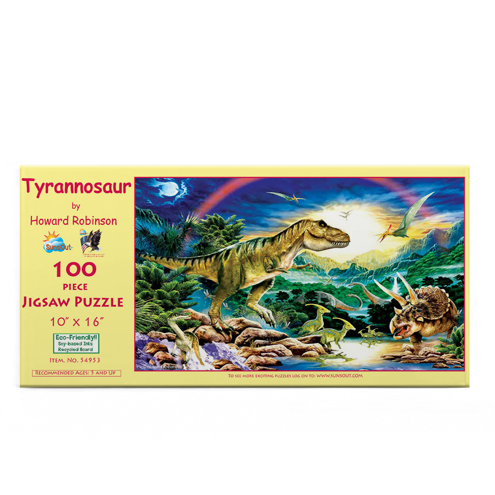 Tyrannosaur, 100 Pieces, SunsOut | Puzzle Warehouse