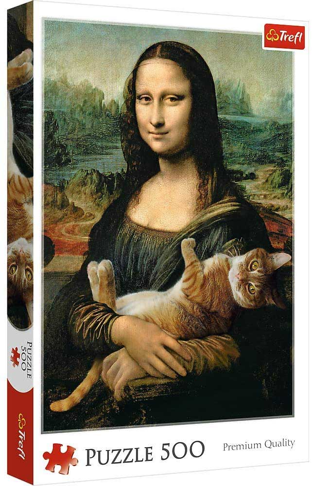 Mona Lisa And A Purring Kitty