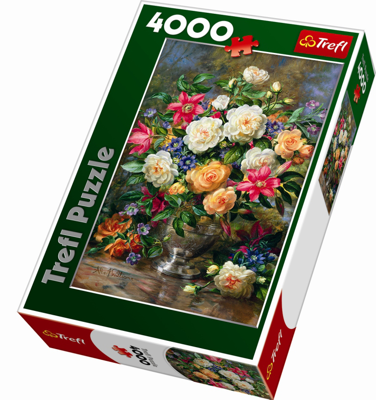Flowers Puzzles for Adults 4000 Piece Challenge Puzzle Gift 4000 Pieces Jigsaw Puzzles for Adults