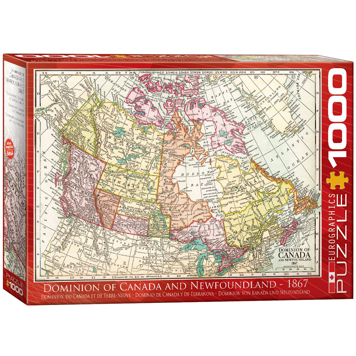 Antique Map - Dominion of Canada & Newfoundland - Scratch and Dent