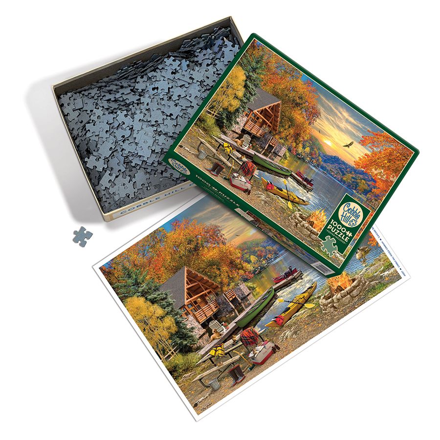 Lakeside Retreat, 1000 Pieces, Cobble Hill | Puzzle Warehouse