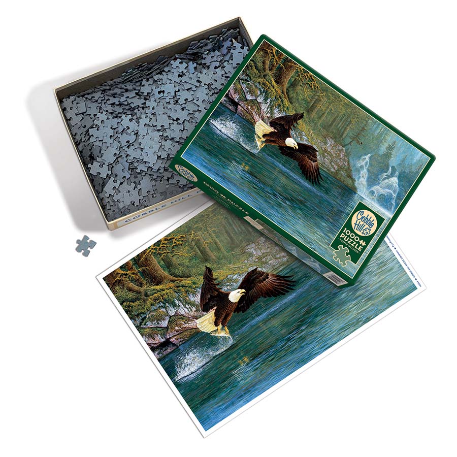 Fly Fishing (eagle), 1000 Pieces, Cobble Hill | Puzzle Warehouse