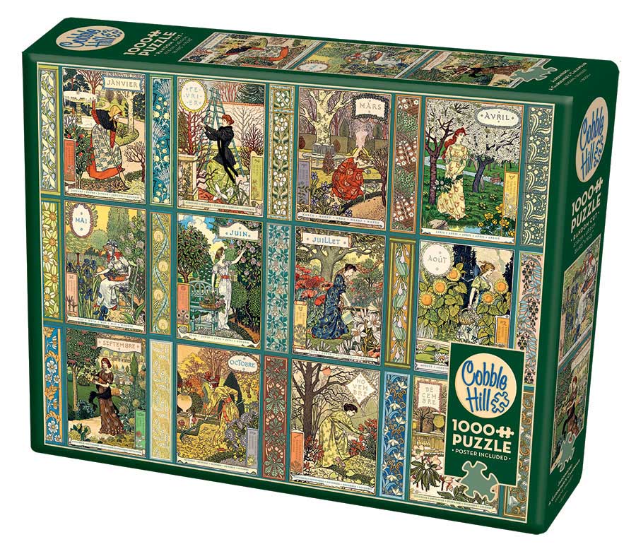Jardiniere A Gardener's Calendar, 1000 Pieces, Cobble Hill Puzzle