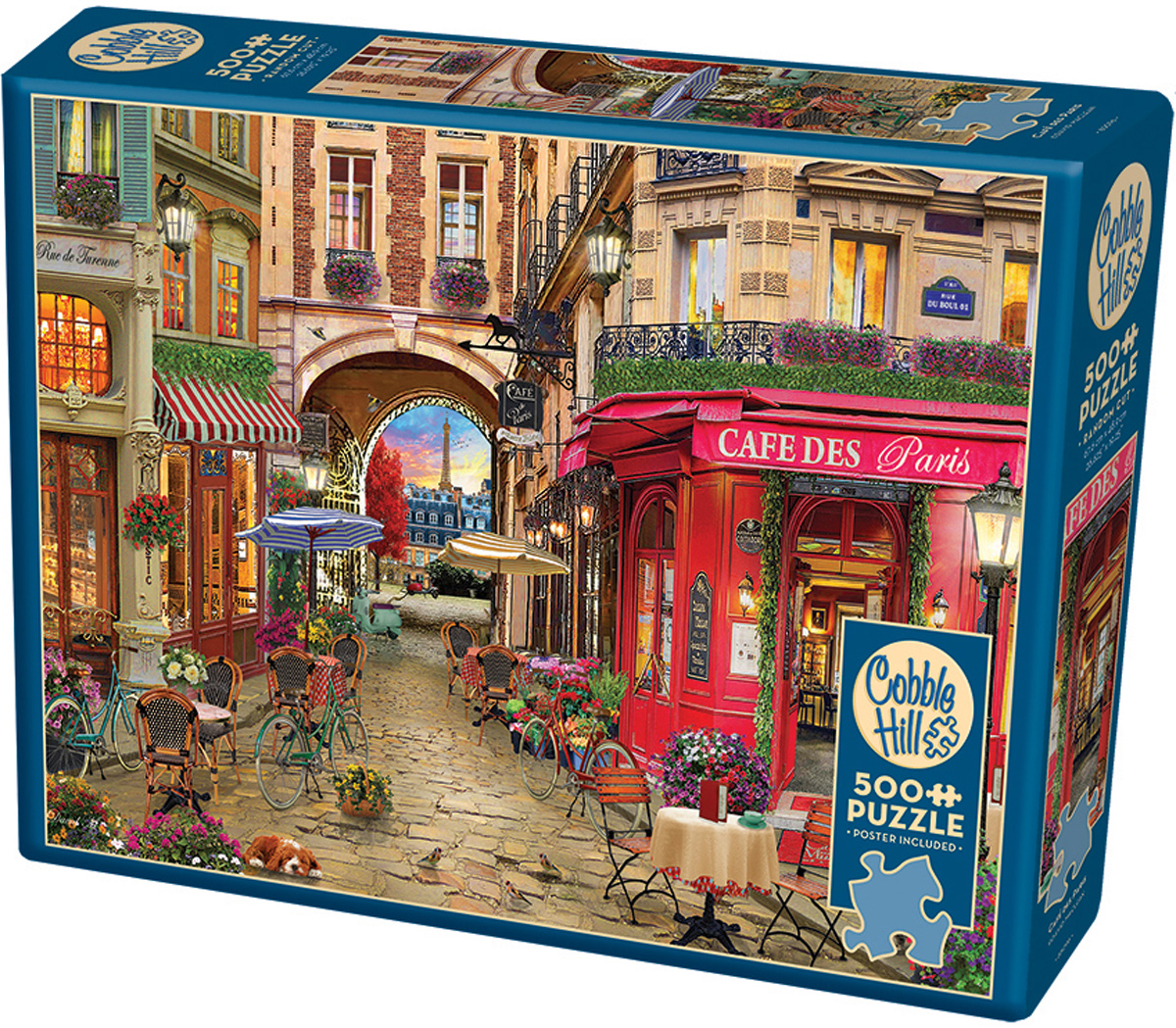 Cafe des Paris, 500 Pieces, Cobble Hill | Puzzle Warehouse