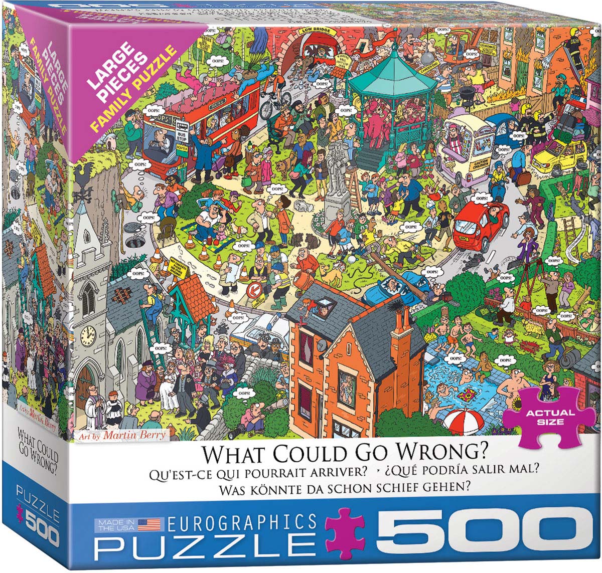 Eurographics Puzzle 500 Piece Puzzle Colour-Me 500 Tiger  EG60550890 