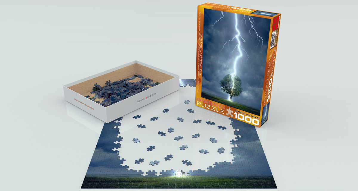 Lightning Striking Tree, 1000 Pieces, Eurographics | Puzzle Warehouse