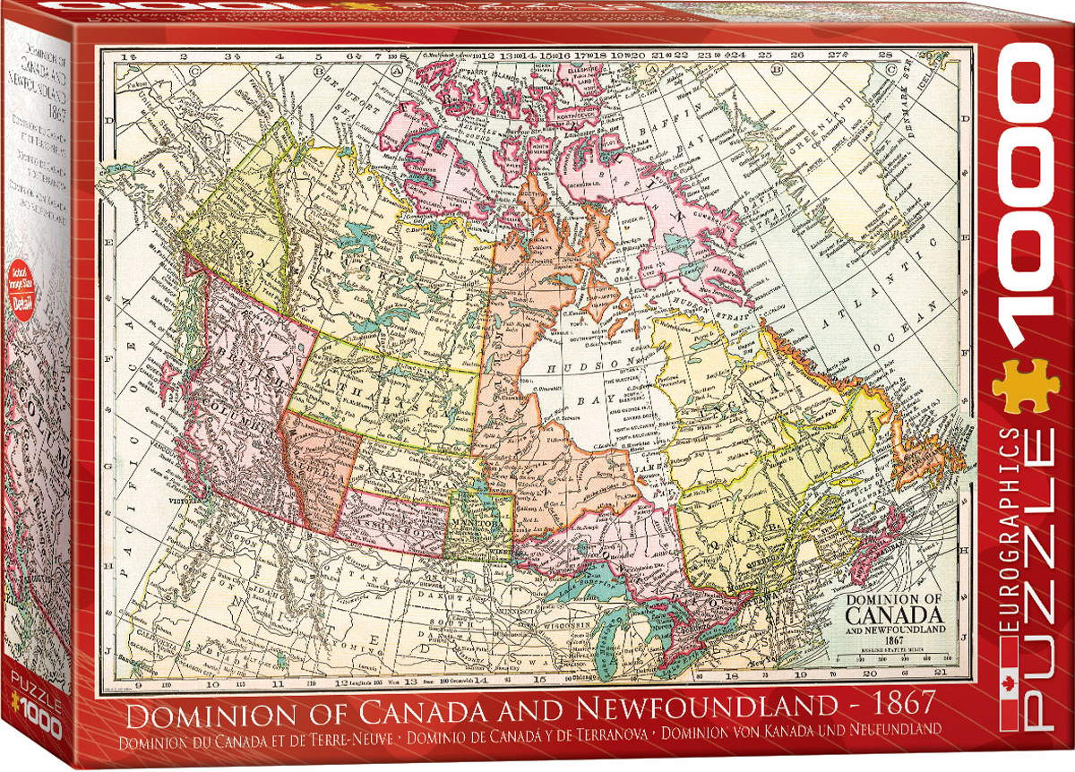 Antique Map - Dominion of Canada & Newfoundland