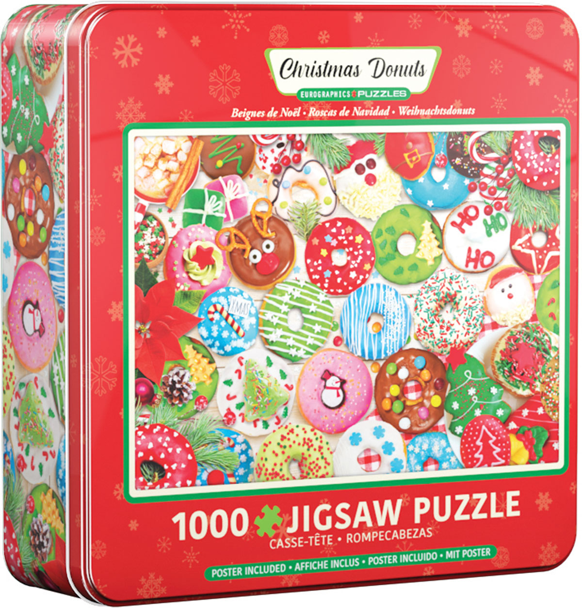 Christmas Donuts Tin - Scratch and Dent
