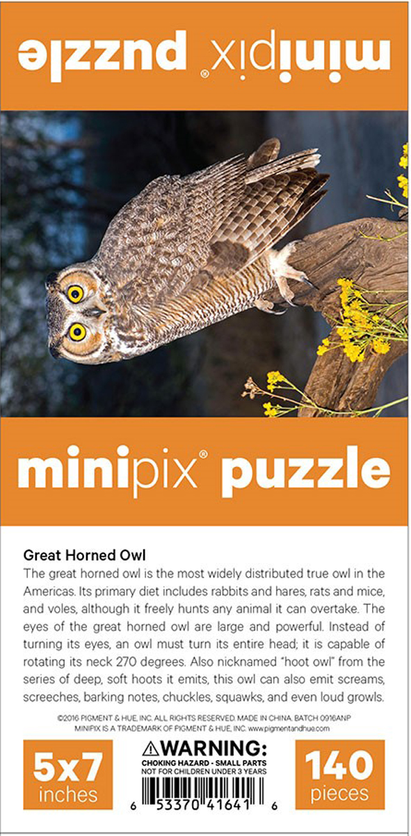 Great Horned Owl MiniPix® Puzzle
