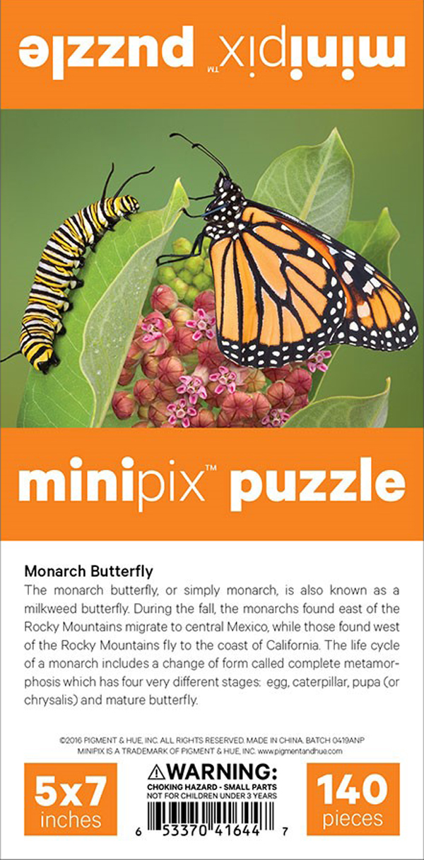 Monarch Butterfly MiniPix® Puzzle