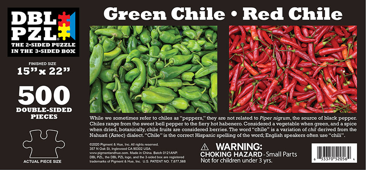 Green/Red Chiles DBL PZL® Puzzle