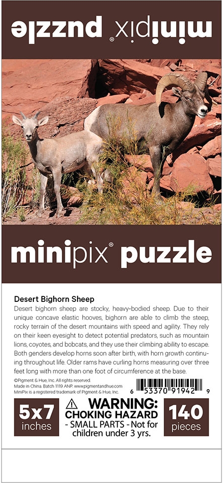 Desert Bighorn Sheep MiniPix® Puzzle