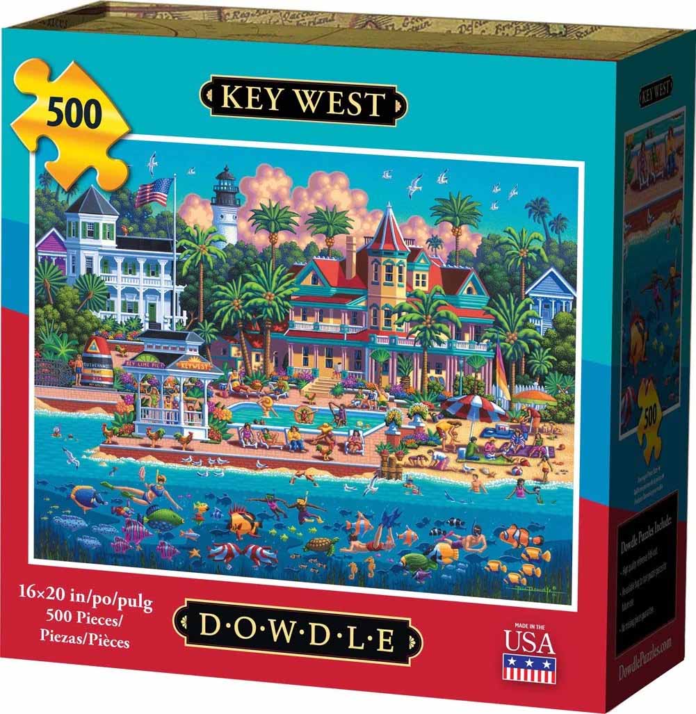 Key West, 500 Pieces, Dowdle Folk Art | Puzzle Warehouse