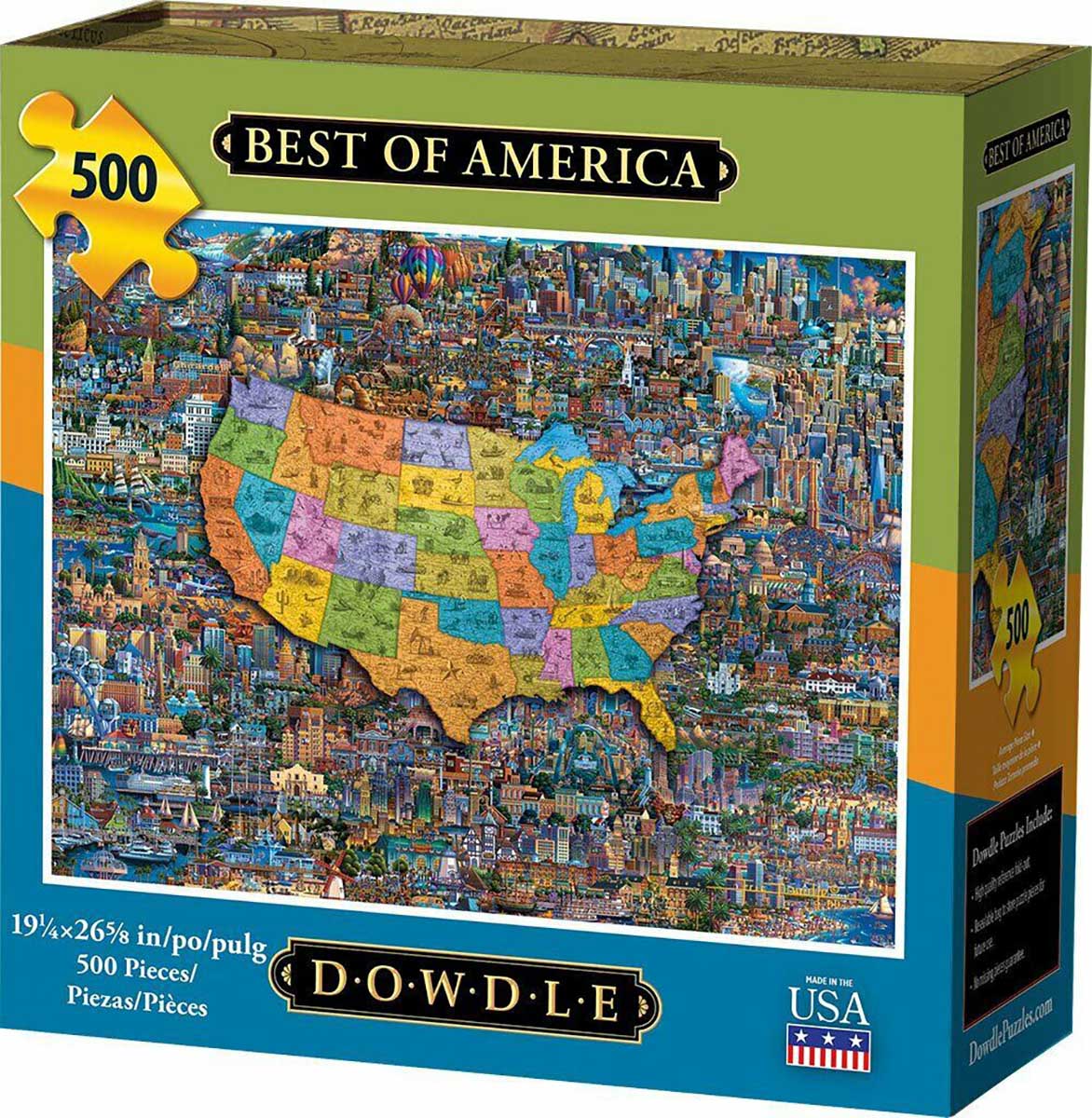 Best of America, 500 Pieces, Dowdle Folk Art | Puzzle Warehouse