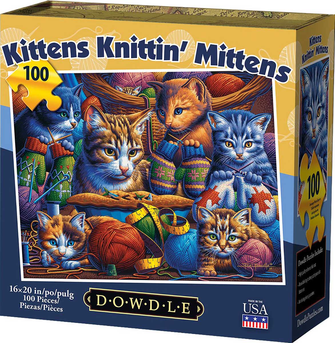 Kittens Knittin' Mittens