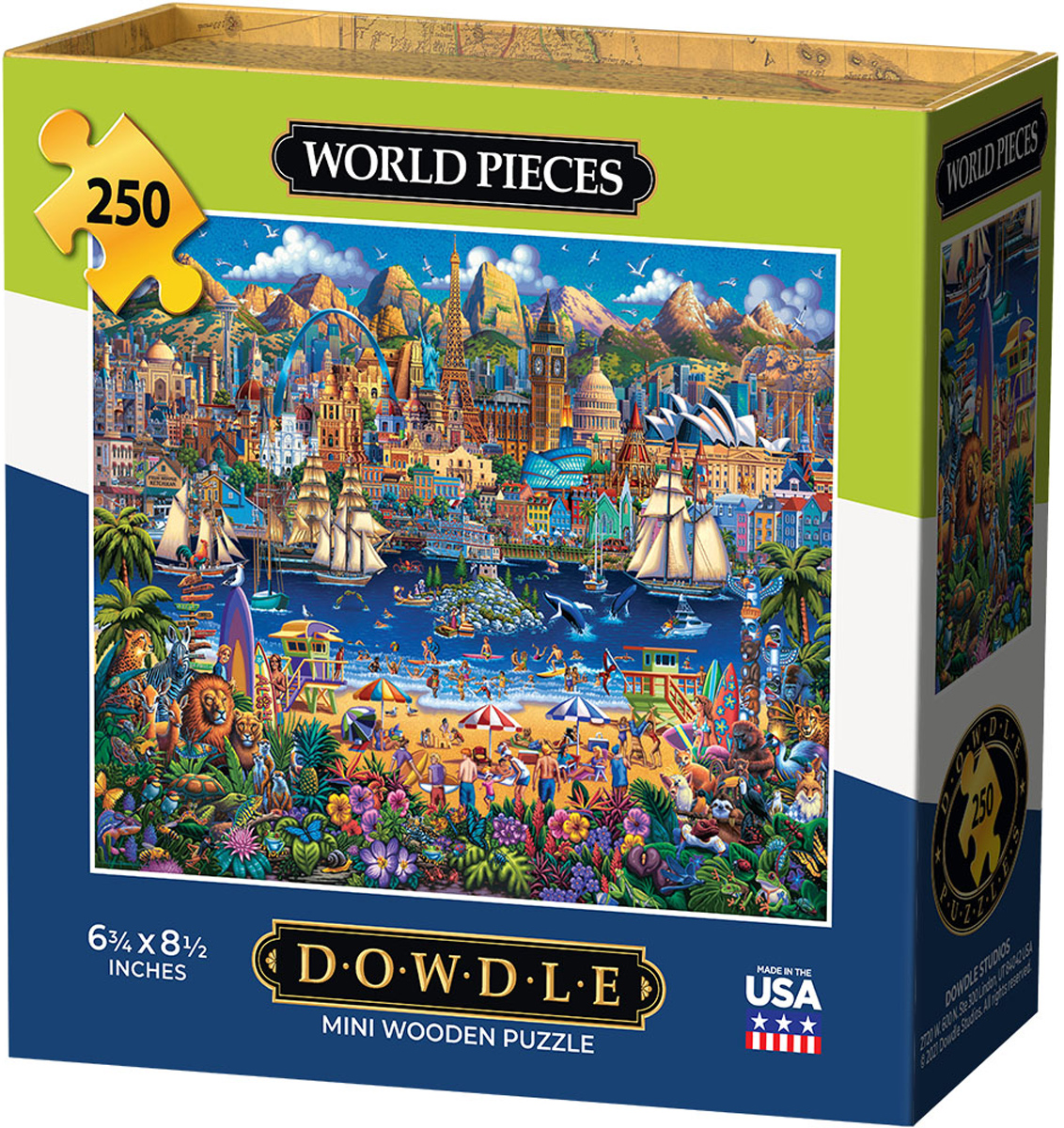 World Pieces Mini Puzzle, 250 Pieces, Dowdle Folk Art | Puzzle Warehouse