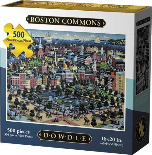 Boston Common, 500 Pieces, Dowdle Folk Art | Puzzle Warehouse