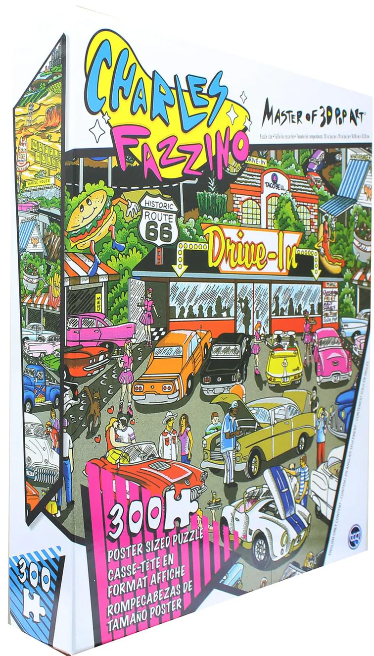 Get Your Kicks On Route 66 300 Pieces Surelox Puzzle Warehouse   686141103239 2 