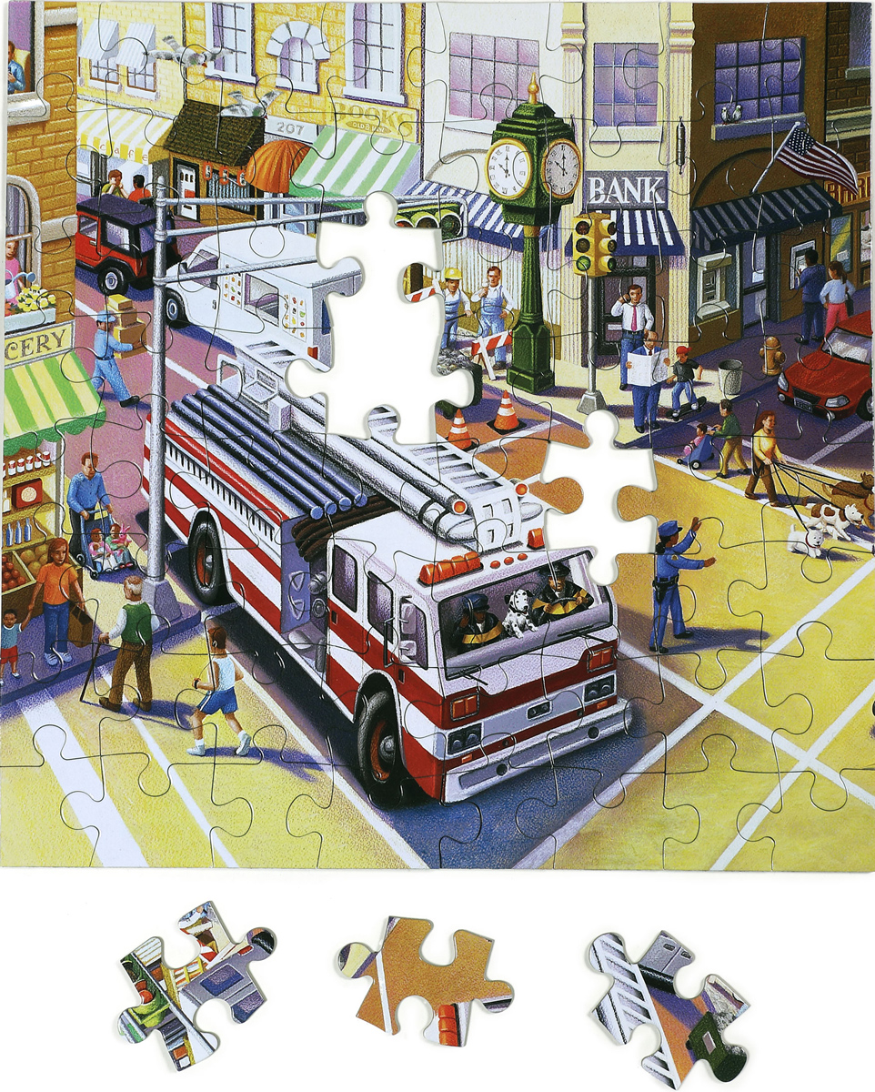 Fire Truck in the City