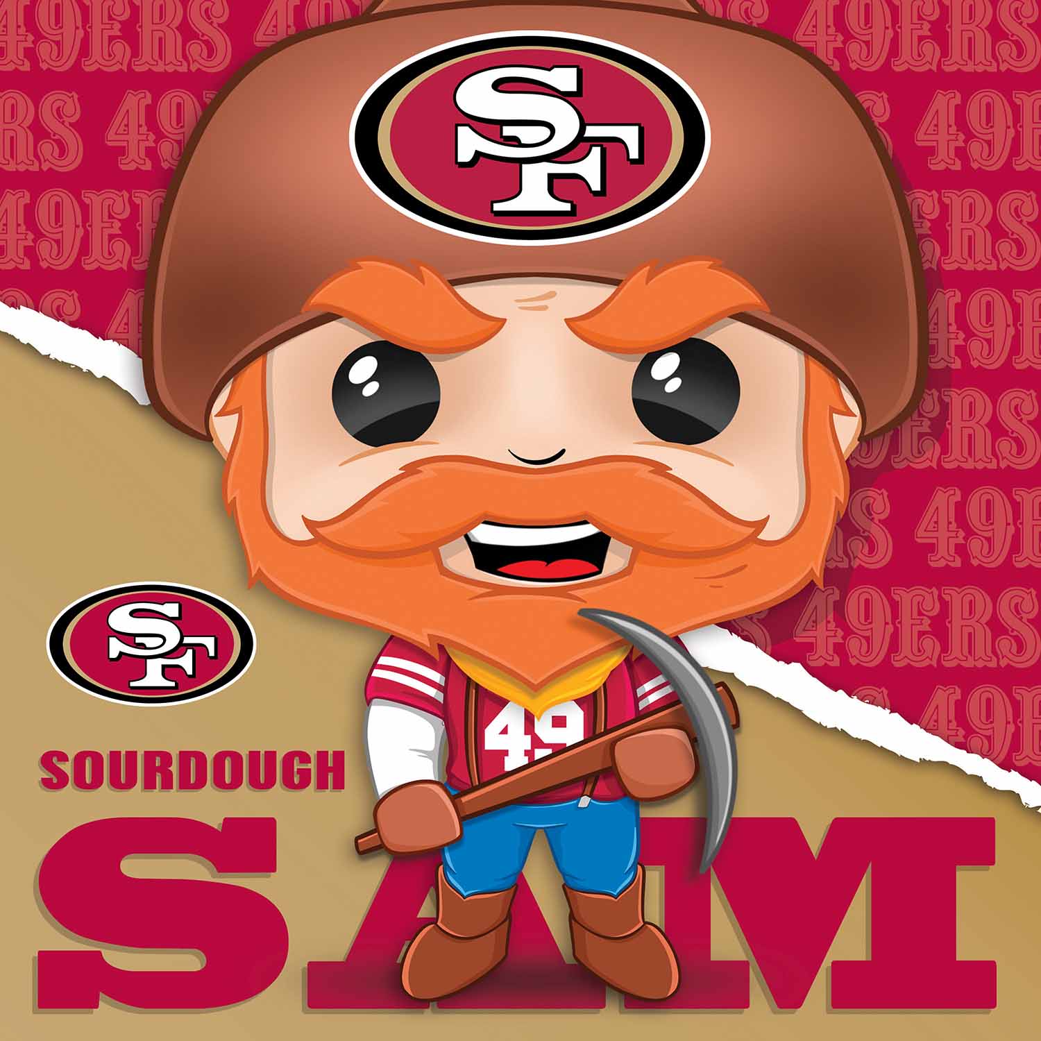 San Francisco 49ers NFL Mascot, 100 Pieces, MasterPieces | Puzzle Warehouse