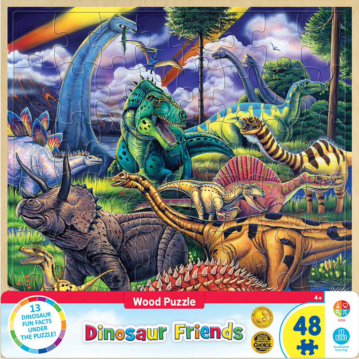 Wood Fun Facts - Dinosaur Friends