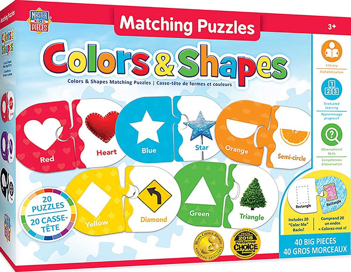 MATCHING GAME - Educational, 40 Pieces, MasterPieces | Puzzle Warehouse