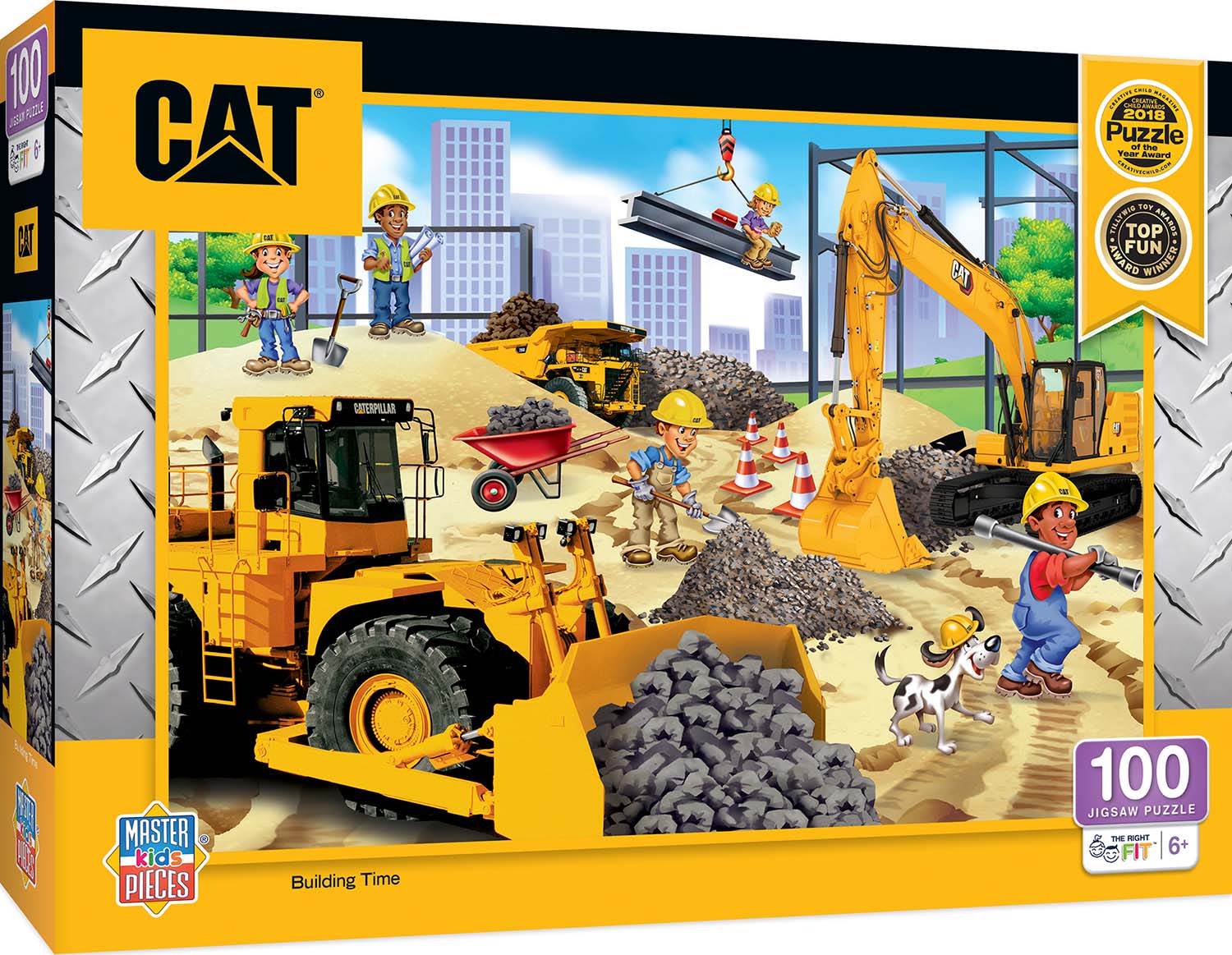 CAT - Building Time 100 Piece Kids Puzzle
