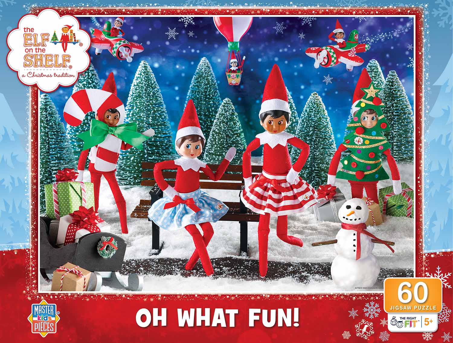 Elf on the Shelf - Oh What Fun , 60 Pieces, MasterPieces | Puzzle Warehouse