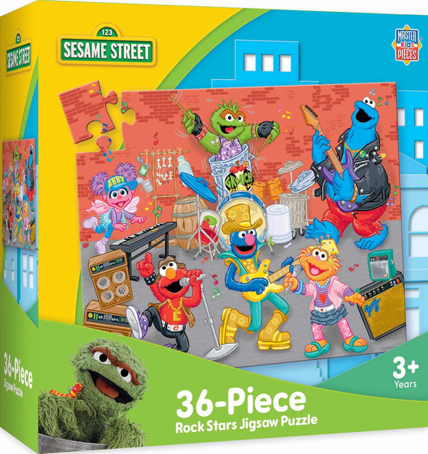 Sesame Street - Rock Stars, 36 Pieces, MasterPieces | Puzzle Warehouse