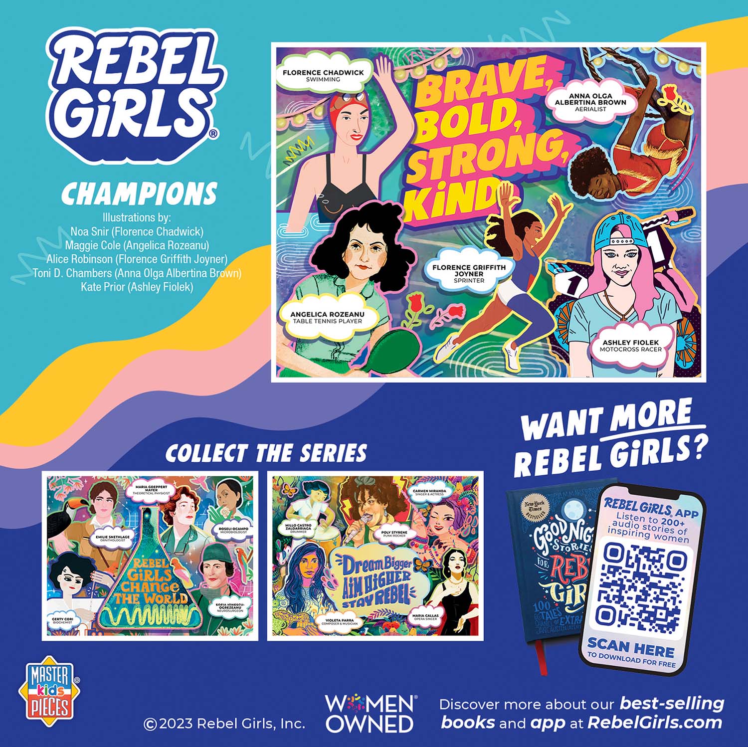 Rebel Girls Champions, 100 Pieces, MasterPieces | Puzzle Warehouse